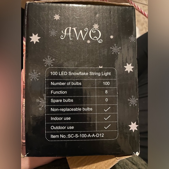 Snowflake String Lights - Picture 6 of 9